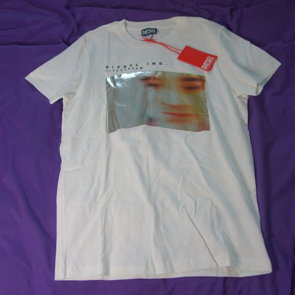 Diesel INC Livestream T-DIEGOR-G2 A08629 0DMAA COL 141 Size Small T-Shirt - Picture 1 of 10